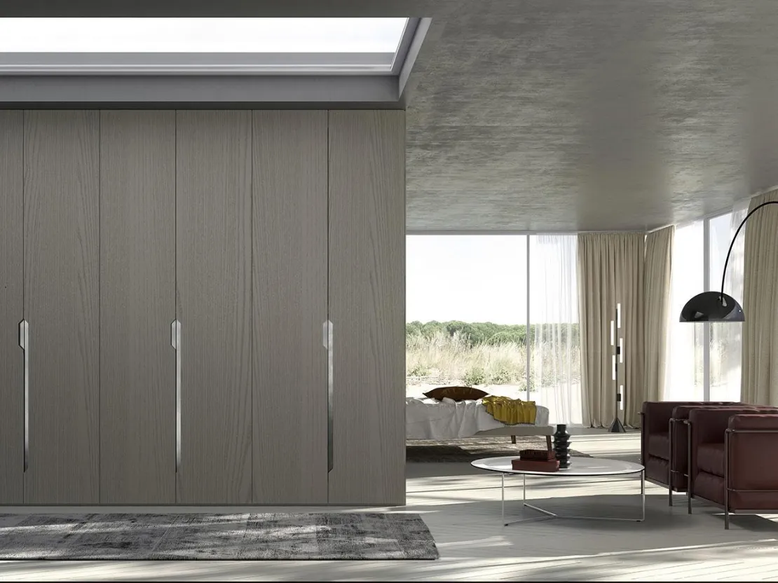 Armadio con ante battenti Comp 344 in legno di frassino di Mobilgam