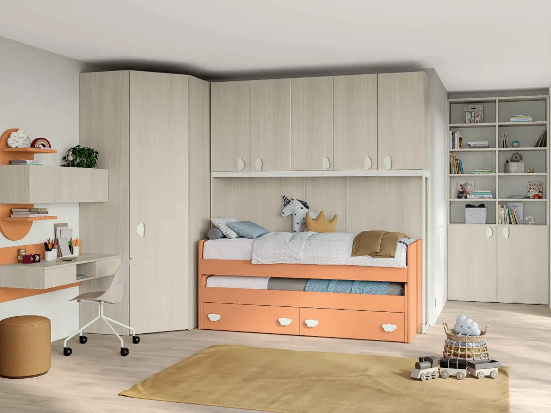 Cameretta a ponte Volo Kid C026 di Colombini Casa