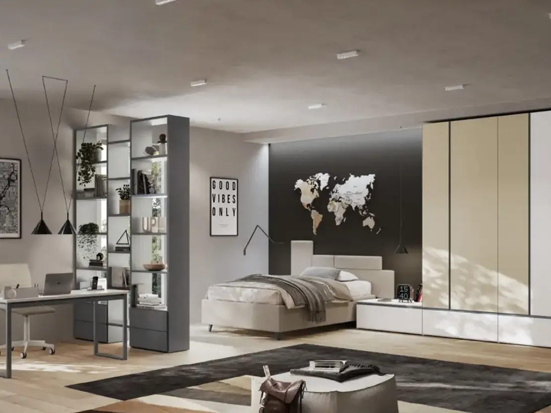 Cameretta per ragazzi Y113 di Moretti Compact Camerette