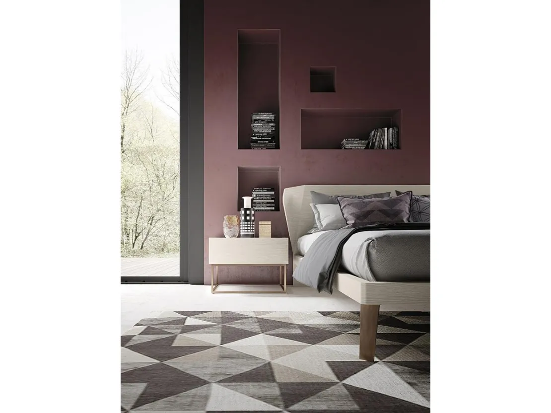 Comodino Cubo Frassino di Mobilgam