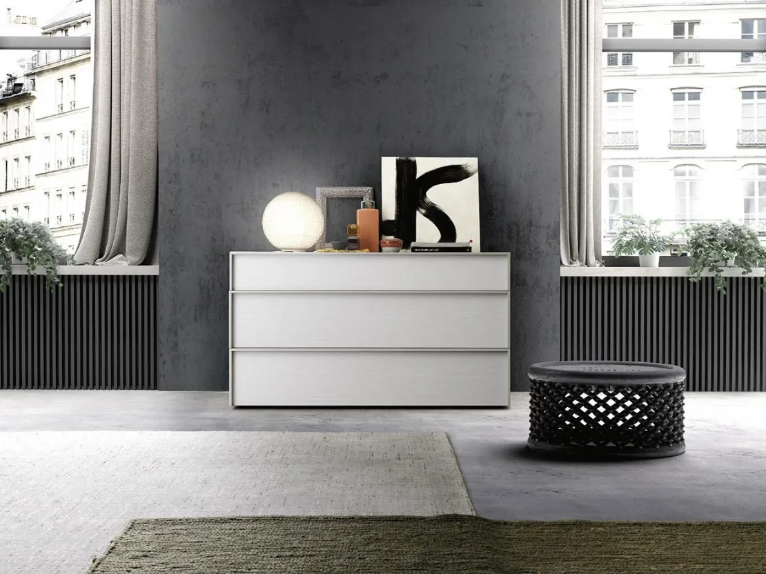 Comò Frame in frassino laccato di Mobilgam