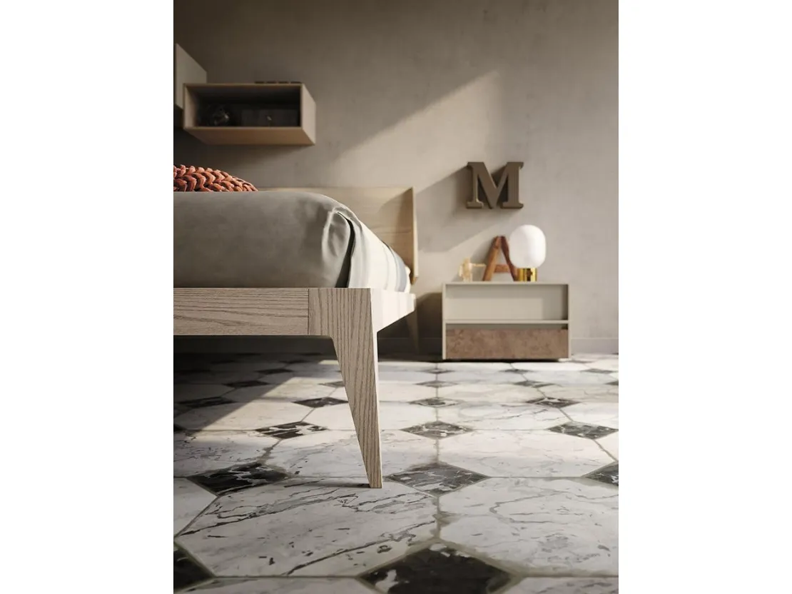 Comodino Frame in laccato opaco di Mobilgam