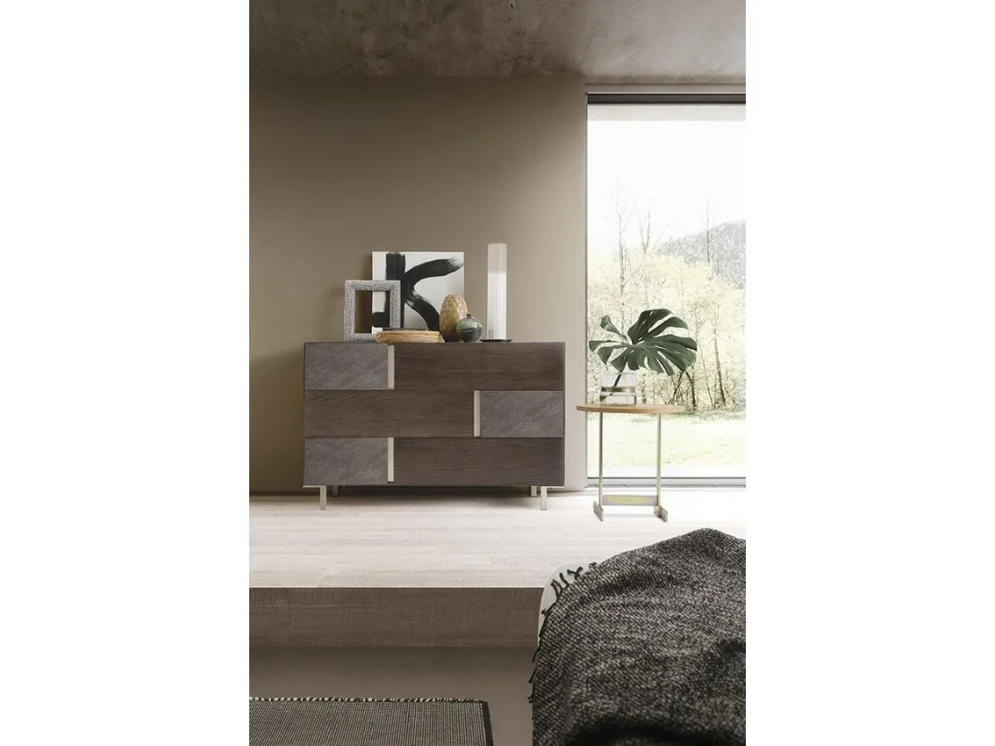 Comò Regolo in frassino e materico di Mobilgam