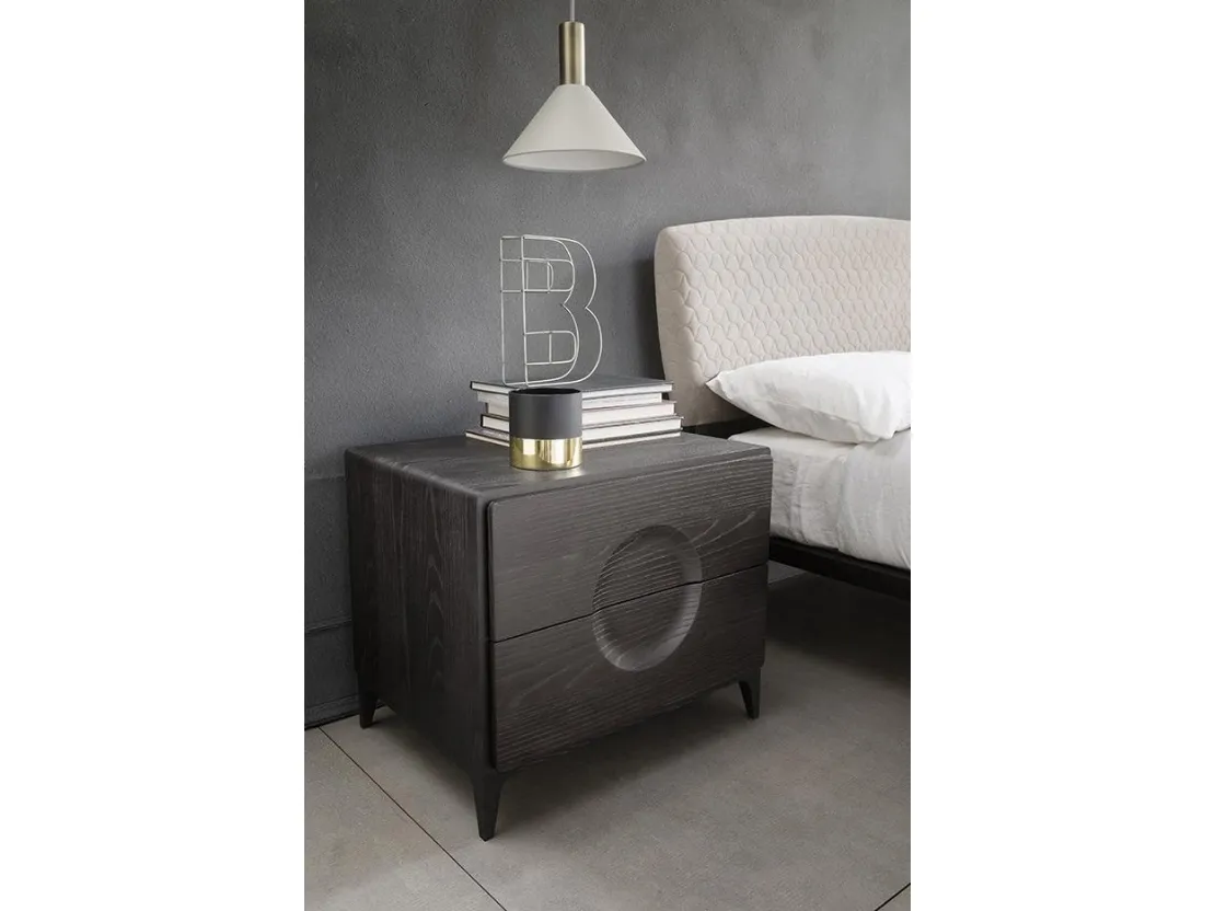 Comodino Ring in legno di Mobilgam