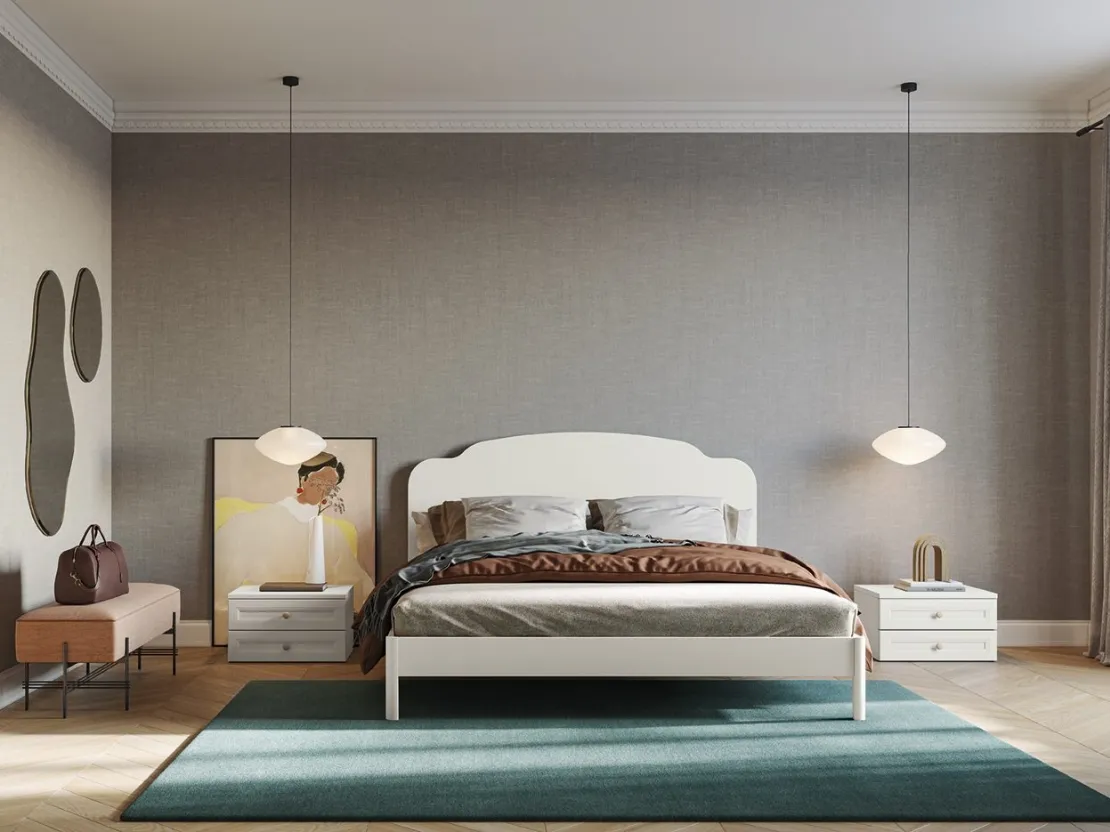 Letto con testiera Arcadia Aida di Colombini Casa