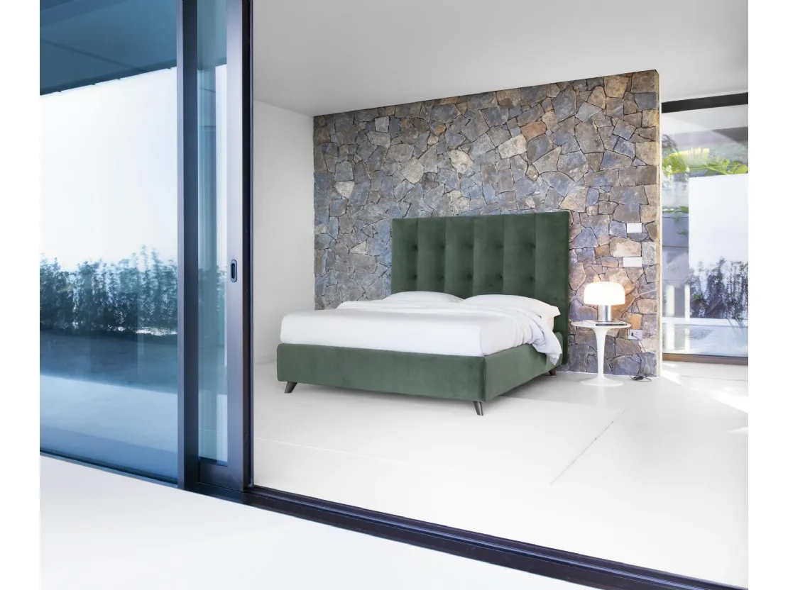 Letto con box contenitore Emma High di Noctis