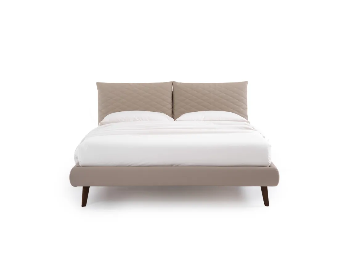 Letto con testiera trapuntata So Regular di Noctis