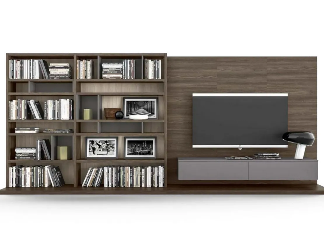 Libreria African Wood GF5065A di Abitare Mobilstella