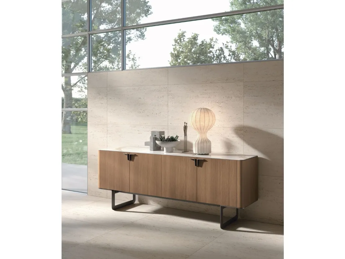 Madia Pandora in materico rovere cognac di Tomasella