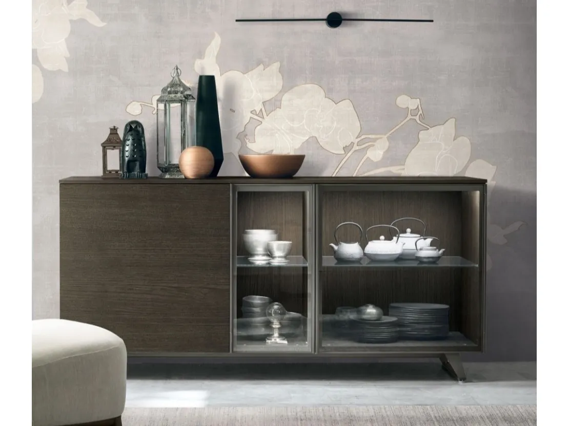 Madia Metropolis B01 in materico rovere moka di Tomasella