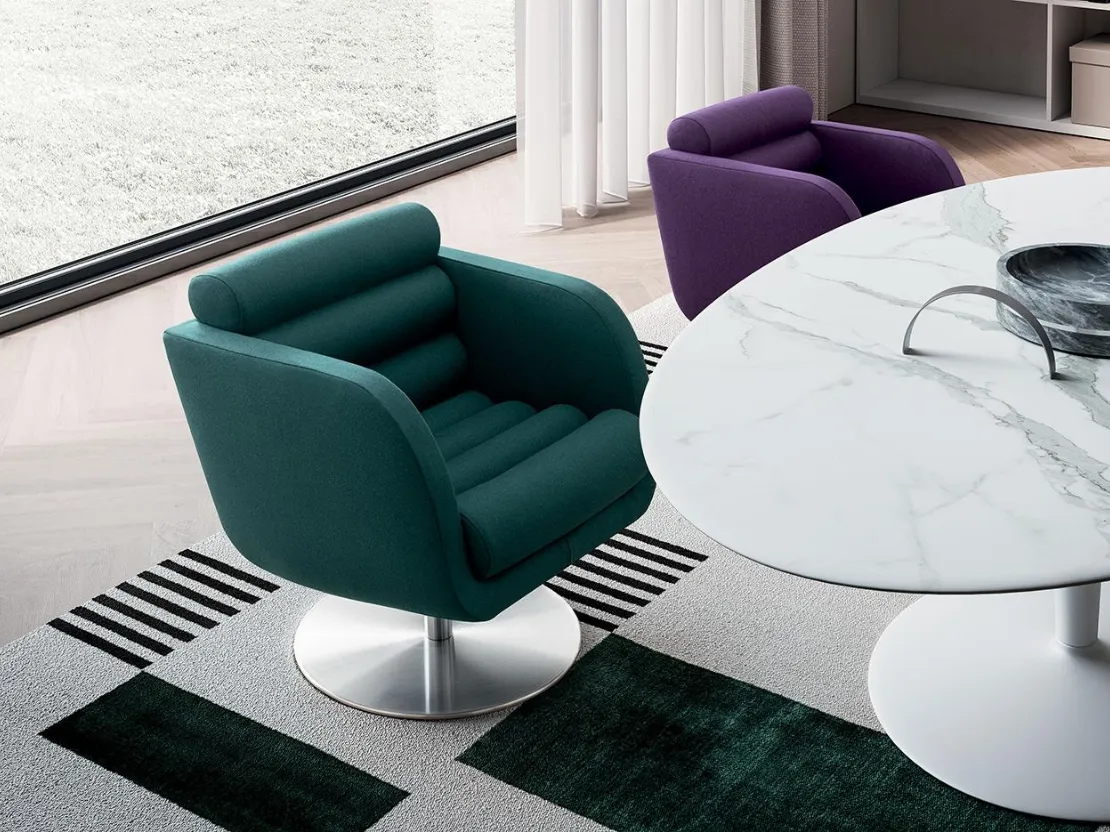 Poltroncina imbottita Tubes di Felis