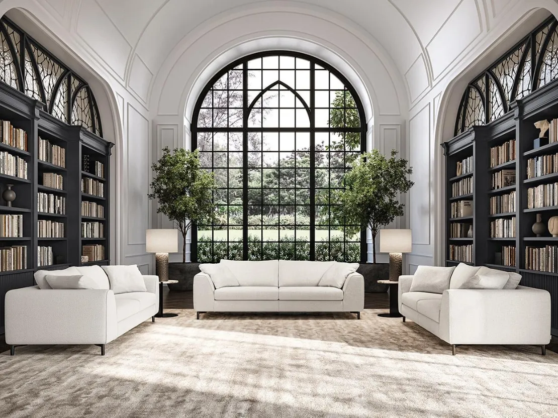 Salotto Capitol in tessuto di Felis