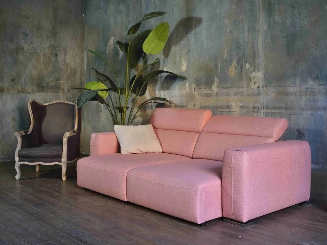 Divano con ampie sedute scorrevoli e schienale regolabile Long Island di Family Bedding