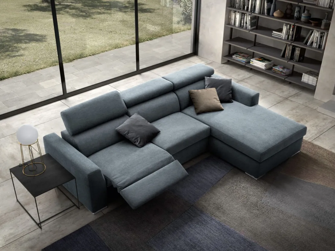 Divano relax con penisola Matisse di Rizzetto