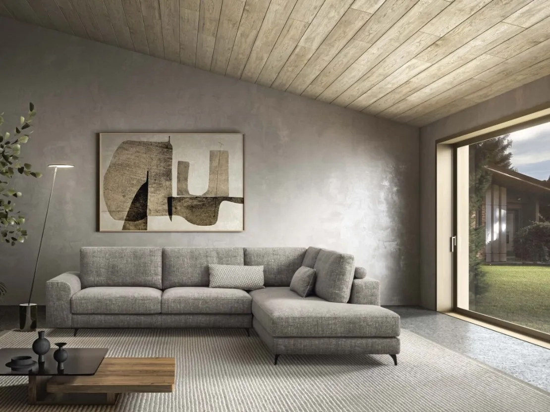 Divano con penisola Scarlet di Rizzetto