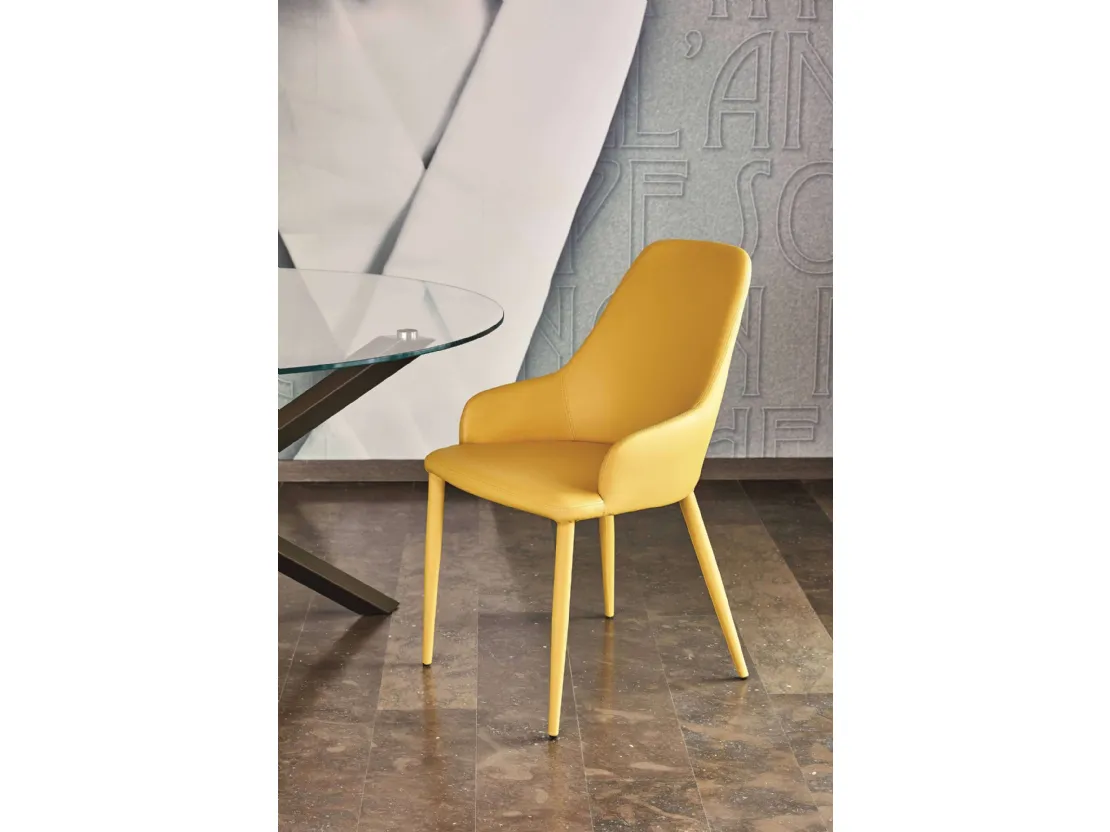 Sedia Matilda in ecopelle di Ingenia