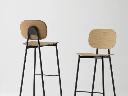 Tata Young 6 Sgabello Impiallacciato