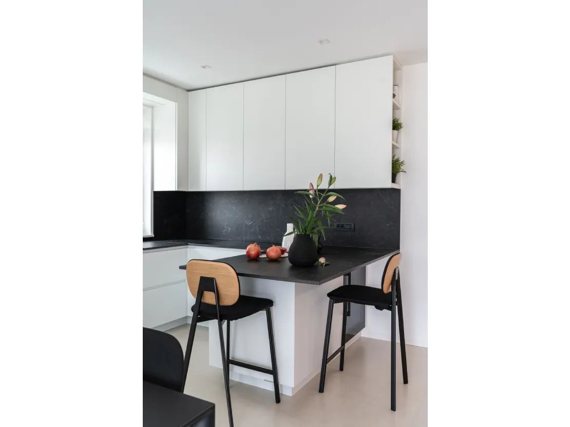 Sgabello con rivestimento in tessuto Tata6 di Pointhouse