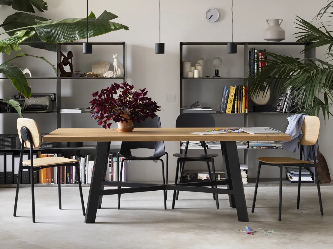 Tavolo Thor Fisso Impiallacciato di Pointhouse