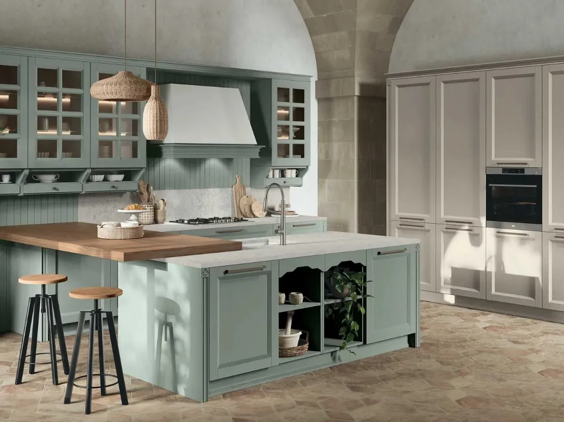 Cucina Classica in Frassino laccato Beverly 04 di Stosa