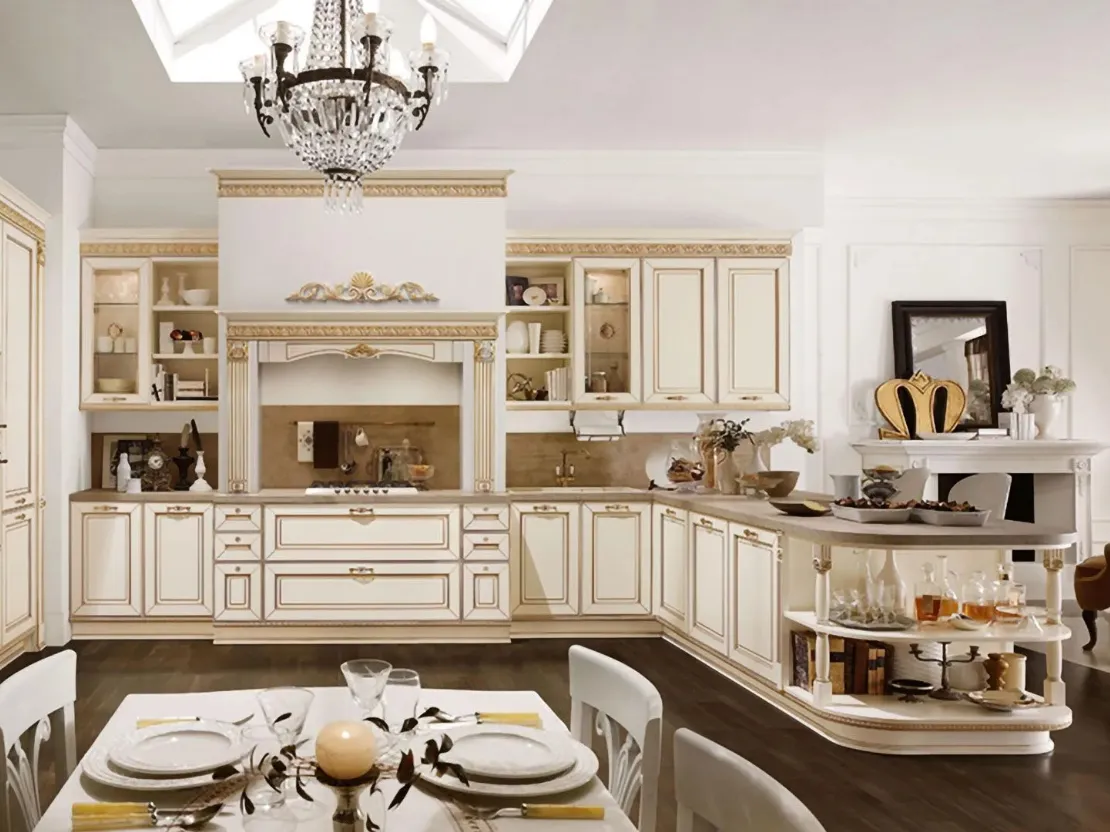 Cucina Classica con penisola Dolcevita 10 di Stosa