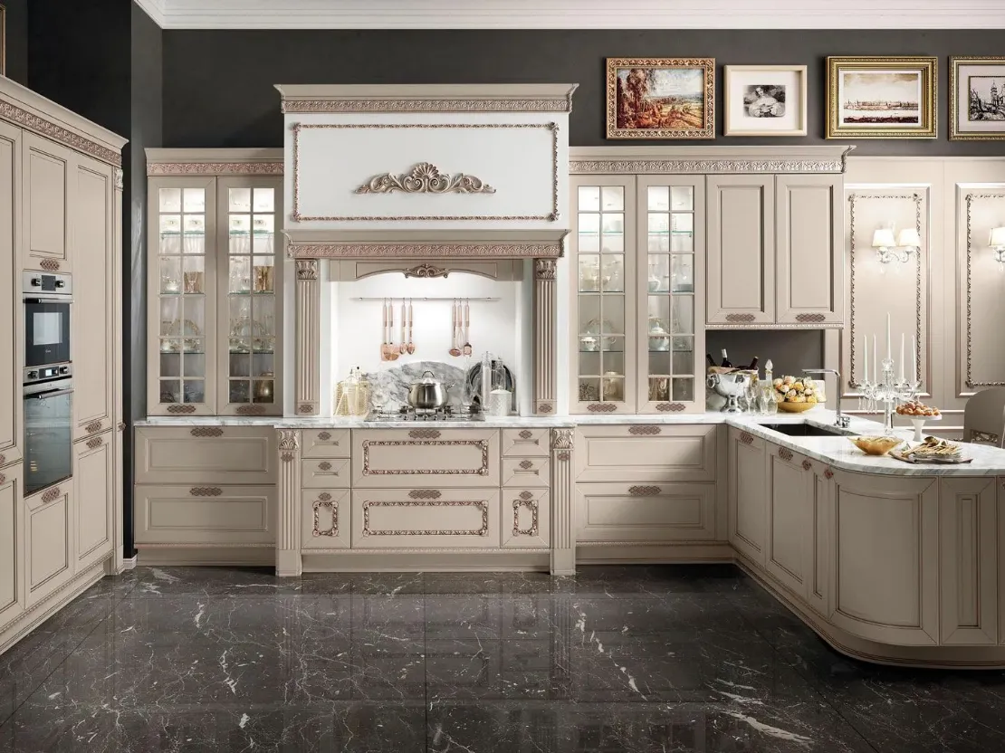 Cucina Classica con penisola Dolcevita 10 di Stosa