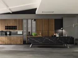 Loft Wood Pepe e laminato effetto Marmo