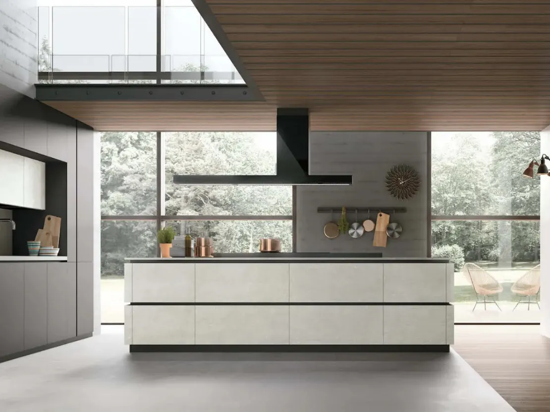 Cucina Moderna con isola Metropolis di Stosa