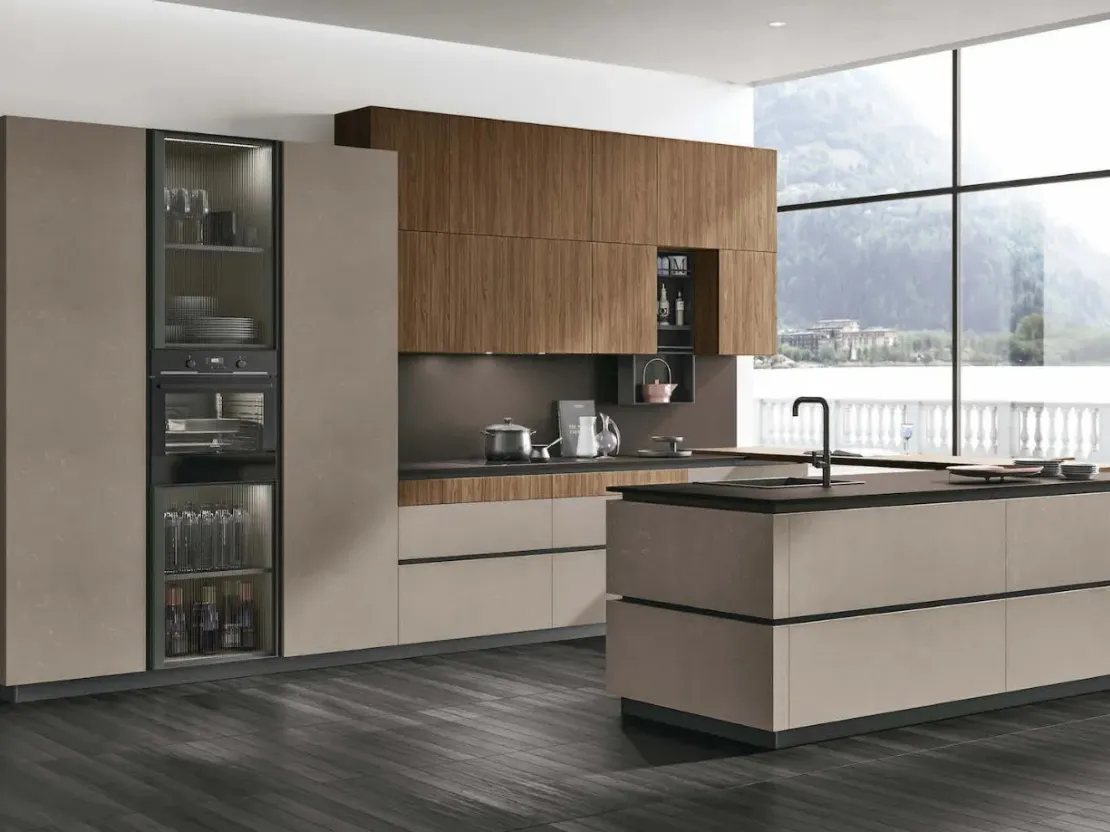 Cucina Moderna con isola Metropolis di Stosa