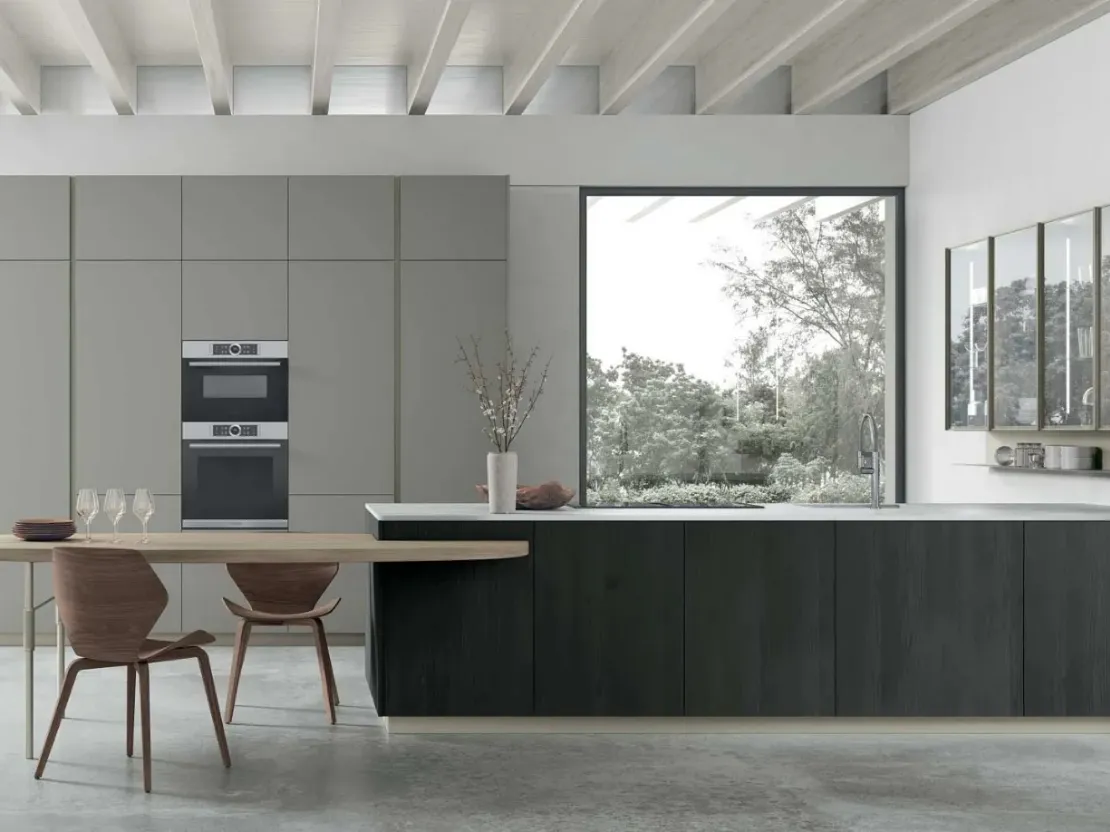 Cucina Moderna con penisola Metropolis di Stosa