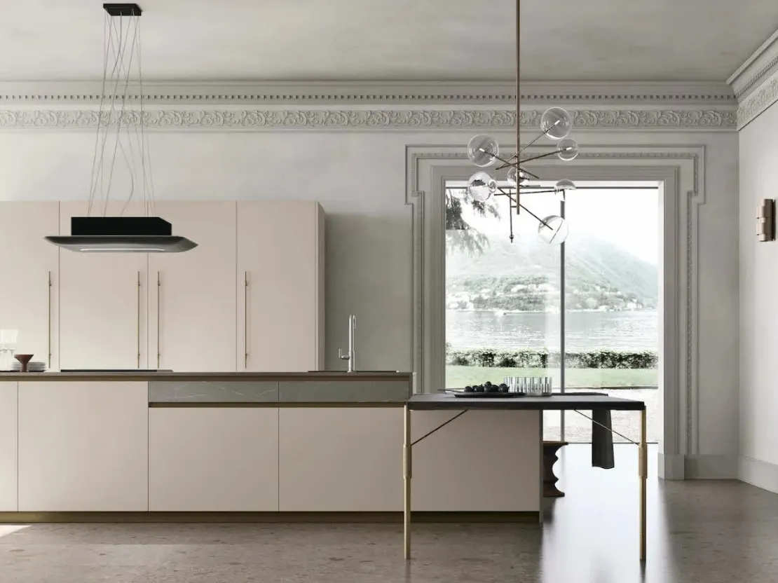 Cucina Moderna con penisola Metropolis di Stosa