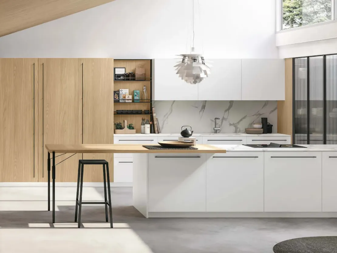 Cucina Moderna con penisola Metropolis di Stosa