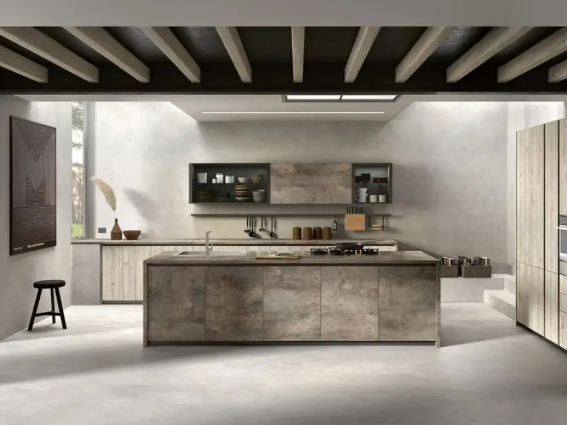 Cucina Moderna con isola Mia 2021 new di Mobilegno