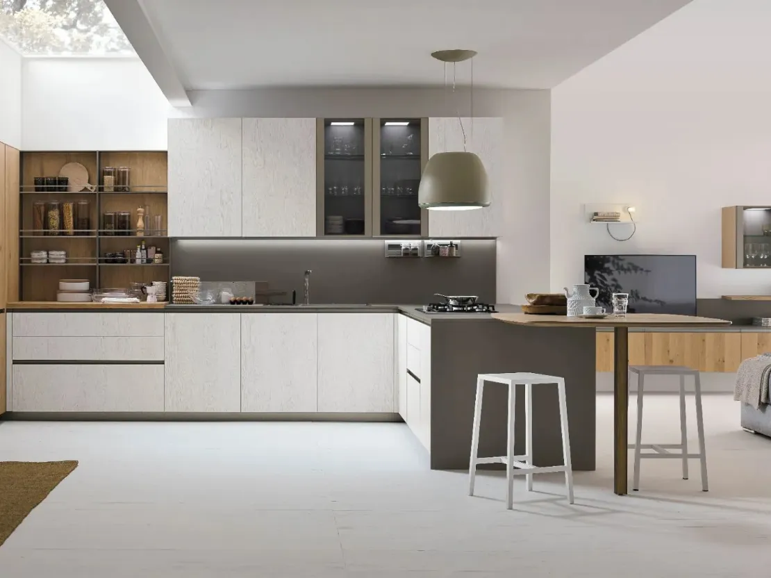 Cucina Moderna con penisola Natural 12 di Stosa