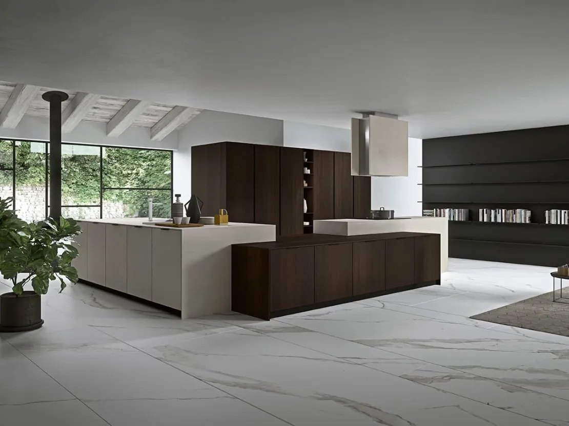 Cucina Moderna Vestimi con isola di Dibiesse