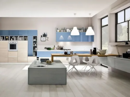 Zenzero Rovere Naturale e laccato Cielo